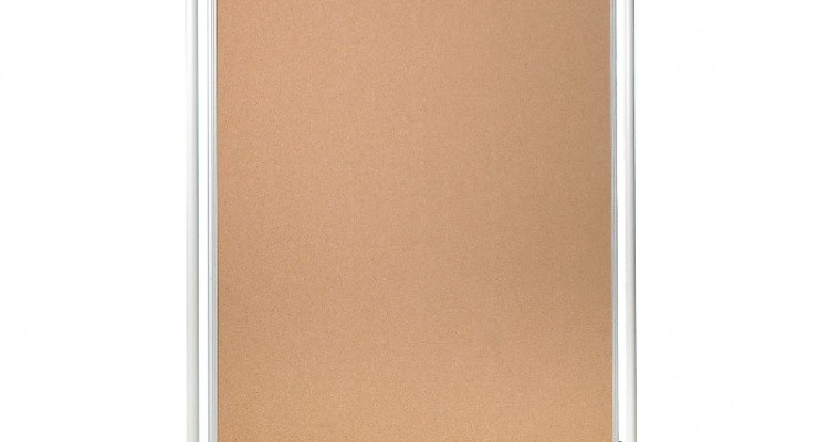 Tableau blanc mobile avec cadre métallique.
