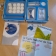 Kit éducatif avec boite de matériel, livrets et affiches.